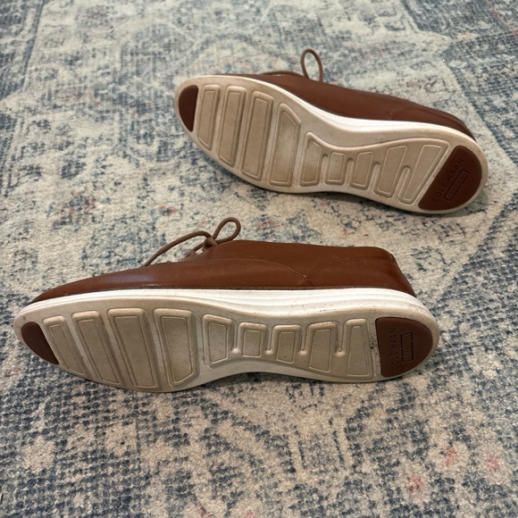Cole Haan Brown Leather Flats with White Sole - Picture 5 of 5